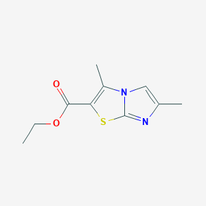 B146181 3,6-Dimethylimidazo[2,1-B]thiazole-2-carboxylic acid ethyl ester CAS No. 130182-27-3