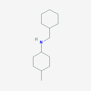 molecular formula C14H27N B1461811 N-(cyclohexylmethyl)-4-methylcyclohexan-1-amine CAS No. 919775-78-3
