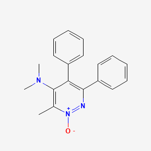 molecular formula C19H19N3O B14618201 N,N,3-Trimethyl-2-oxo-5,6-diphenyl-2lambda~5~-pyridazin-4-amine CAS No. 60325-96-4