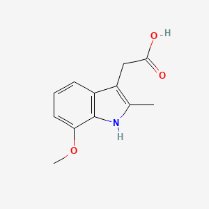 molecular formula C12H13NO3 B1461825 (7-Methoxy-2-methyl-1H-indol-3-yl)-acetic acid CAS No. 50995-52-3