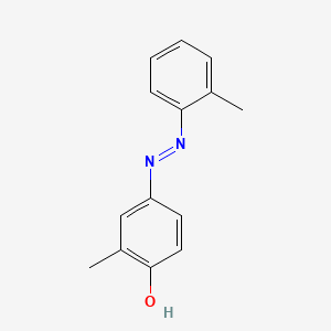 molecular formula C14H14N2O B14618254 o-CRESOL, p-(o-TOLYLAZO)- CAS No. 57598-00-2