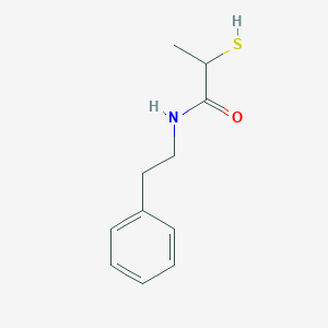 molecular formula C11H15NOS B14618275 N-(2-Phenylethyl)-2-sulfanylpropanamide CAS No. 60977-84-6