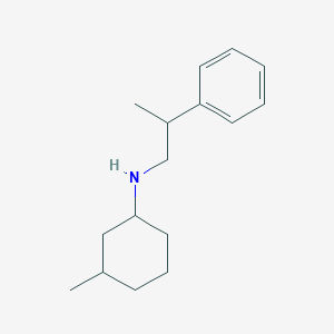 molecular formula C16H25N B1461829 3-methyl-N-(2-phenylpropyl)cyclohexan-1-amine CAS No. 1218728-61-0