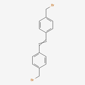 molecular formula C16H14Br2 B14618370 Benzene, 1,1'-(1,2-ethenediyl)bis[4-(bromomethyl)- CAS No. 60682-97-5