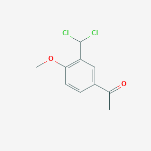 molecular formula C10H10Cl2O2 B1461839 3'-Dichloromethyl-4'-methoxyacetophenone CAS No. 1823212-44-7