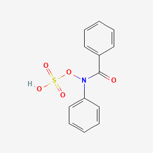 molecular formula C13H11NO5S B14618483 N-Phenyl-N-(sulfooxy)benzamide CAS No. 58745-44-1
