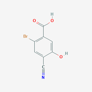 2-Bromo-4-cyano-5-hydroxybenzoic acid