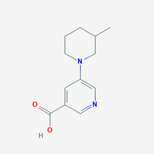 5-(3-Methylpiperidin-1-yl)nicotinic acid