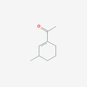 molecular formula C9H14O B14618539 1-(3-Methylcyclohex-1-en-1-yl)ethan-1-one CAS No. 60048-69-3