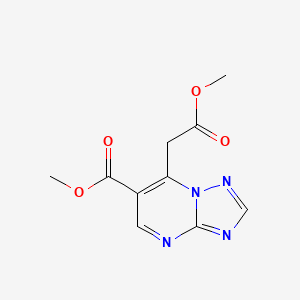 Methyl 7-(2-methoxy-2-oxoethyl)[1,2,4]triazolo[1,5-a]pyrimidine-6-carboxylate