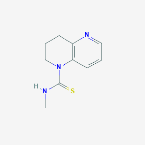 molecular formula C10H13N3S B14618561 N-Methyl-3,4-dihydro-1,5-naphthyridine-1(2H)-carbothioamide CAS No. 60782-39-0