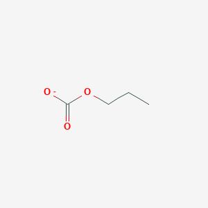 molecular formula C4H7O3- B14618895 propyl carbonate CAS No. 57272-08-9