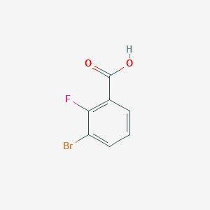 molecular formula C7H4BrFO2 B146189 3-Bromo-2-fluorobenzoic acid CAS No. 161957-56-8