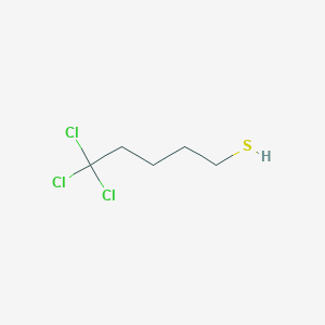 molecular formula C5H9Cl3S B14618934 5,5,5-Trichloropentane-1-thiol CAS No. 60303-21-1