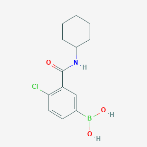 molecular formula C13H17BClNO3 B1461894 (4-Chloro-3-(cyclohexylcarbamoyl)phenyl)boronic acid CAS No. 871332-92-2