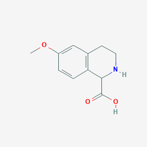 molecular formula C11H13NO3 B1461895 6-Methoxy-1,2,3,4-tetrahydroisoquinoline-1-carboxylic acid CAS No. 1161833-78-8