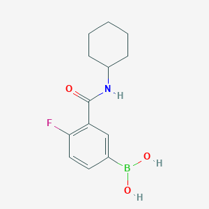 (3-(Cyclohexylcarbamoyl)-4-fluorophenyl)boronic acid