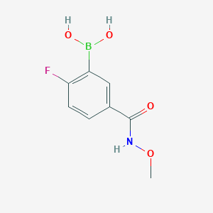 (2-Fluoro-5-(methoxycarbamoyl)phenyl)boronic acid