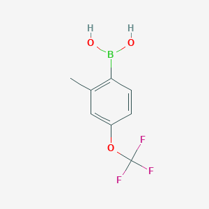 molecular formula C8H8BF3O3 B1461899 2-Methyl-4-(trifluoromethoxy)phenylboronic acid CAS No. 850033-39-5