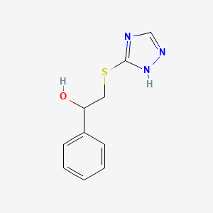 1-phenyl-2-(1H-1,2,4-triazol-5-ylsulfanyl)ethan-1-ol