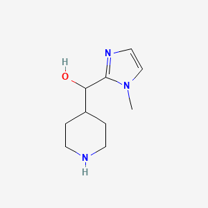 molecular formula C10H17N3O B1461905 (1-methyl-1H-imidazol-2-yl)(piperidin-4-yl)methanol CAS No. 912761-33-2