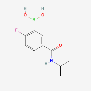 molecular formula C10H13BFNO3 B1461906 (2-Fluoro-5-(isopropylcarbamoyl)phenyl)boronic acid CAS No. 874289-49-3