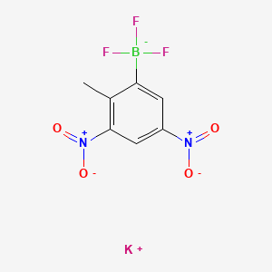molecular formula C7H5BF3KN2O4 B1461908 Potassium (3,5-dinitro-2-methylphenyl)trifluoroborate CAS No. 850623-72-2