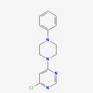 molecular formula C14H15ClN4 B1461909 4-Chloro-6-(4-phenylpiperazin-1-yl)pyrimidine CAS No. 1204297-99-3