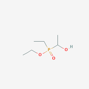 molecular formula C6H15O3P B14619110 Ethyl ethyl(1-hydroxyethyl)phosphinate CAS No. 57483-34-8