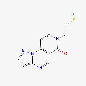 molecular formula C11H10N4OS B1461923 7-(2-mercaptoethyl)pyrazolo[1,5-a]pyrido[3,4-e]pyrimidin-6(7H)-one CAS No. 1210610-70-0