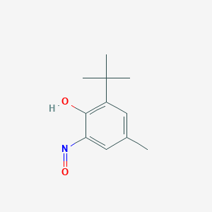 molecular formula C11H15NO2 B14619246 Phenol, 2-(1,1-dimethylethyl)-4-methyl-6-nitroso- CAS No. 59919-21-0
