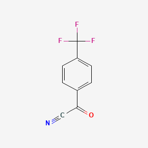 molecular formula C9H4F3NO B1461925 4-(Trifluoromethyl)benzoyl cyanide CAS No. 80277-40-3