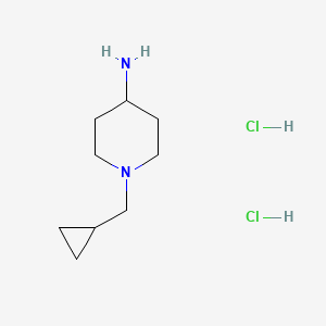 molecular formula C9H20Cl2N2 B1461927 1-(Cyclopropylmethyl)piperidin-4-amine dihydrochloride CAS No. 868629-61-2