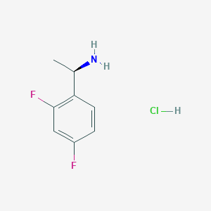 molecular formula C8H10ClF2N B1461932 (R)-1-(2,4-Difluorophenyl)ethanamine hydrochloride CAS No. 791098-81-2