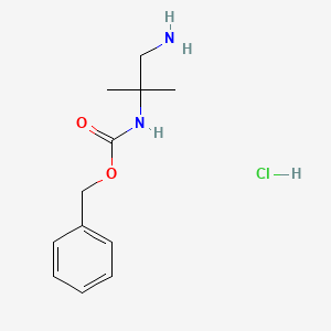 molecular formula C12H19ClN2O2 B1461941 2-N-Cbz-2-Methylpropane-1,2-diamine hydrochloride CAS No. 850033-67-9