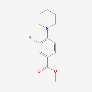 molecular formula C13H16BrNO2 B1461947 Methyl 3-bromo-4-(piperidin-1-yl)benzoate CAS No. 1131594-44-9