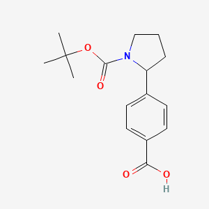 4-(1-(tert-Butoxycarbonyl)pyrrolidin-2-yl)benzoic acid