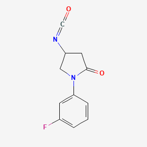 1-(3-Fluorophenyl)-4-isocyanato-2-pyrrolidinone