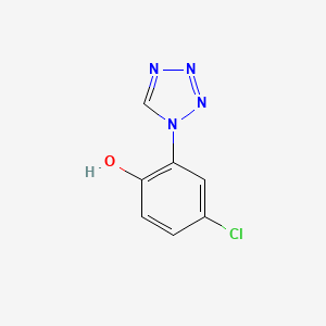 4-chloro-2-(1H-tetrazol-1-yl)phenol
