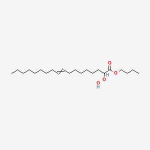 molecular formula C22H42O4 B14619688 Butyl 2-hydroperoxyoctadec-9-enoate CAS No. 60208-62-0
