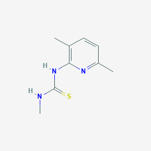 molecular formula C9H13N3S B14619710 N-(3,6-Dimethylpyridin-2-yl)-N'-methylthiourea CAS No. 59181-02-1
