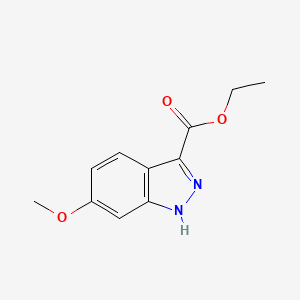 molecular formula C11H12N2O3 B1461972 Ethyl 6-methoxy-1H-indazole-3-carboxylate CAS No. 858671-77-9