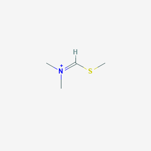 molecular formula C4H10NS+ B14619794 N,N-Dimethyl(methylsulfanyl)methaniminium CAS No. 59259-49-3
