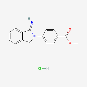 methyl 4-(1-imino-1,3-dihydro-2H-isoindol-2-yl)benzoate hydrochloride