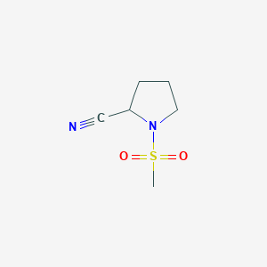 molecular formula C6H10N2O2S B1461988 1-Methanesulfonylpyrrolidine-2-carbonitrile CAS No. 1049606-01-0