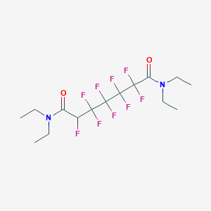 molecular formula C15H21F9N2O2 B14619890 N~1~,N~1~,N~7~,N~7~-Tetraethyl-2,2,3,3,4,4,5,5,6-nonafluoroheptanediamide CAS No. 60934-65-8