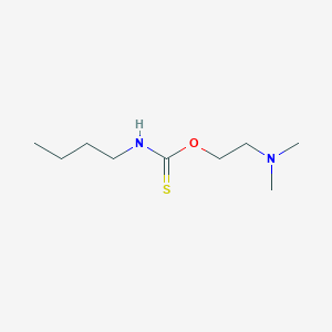 molecular formula C9H20N2OS B14619946 O-[2-(Dimethylamino)ethyl] butylcarbamothioate CAS No. 59884-02-5