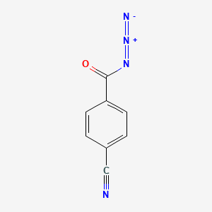 molecular formula C8H4N4O B14619968 Benzonitrile, 4-azidocarbonyl- CAS No. 60236-80-8
