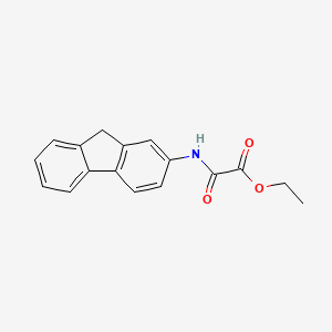 molecular formula C17H15NO3 B14619979 Oxamic acid, N-(2-fluorenyl)-, ethyl ester CAS No. 60550-98-3