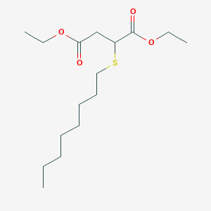 molecular formula C16H30O4S B14620049 Diethyl 2-(octylsulfanyl)butanedioate CAS No. 60712-99-4